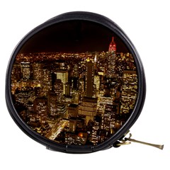 New York City At Night Future City Night Mini Makeup Bags by Sapixe