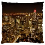 New York City At Night Future City Night Large Flano Cushion Case (One Side) Front