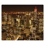 New York City At Night Future City Night Double Sided Flano Blanket (Small)  50 x40  Blanket Front