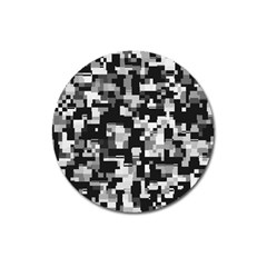 Noise Texture Graphics Generated Magnet 3  (round) by Sapixe