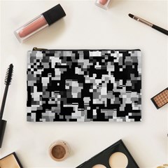 Noise Texture Graphics Generated Cosmetic Bag (medium)  by Sapixe