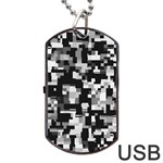 Noise Texture Graphics Generated Dog Tag USB Flash (One Side) Front