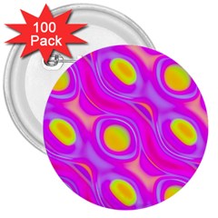 Noise Texture Graphics Generated 3  Buttons (100 Pack)  by Sapixe