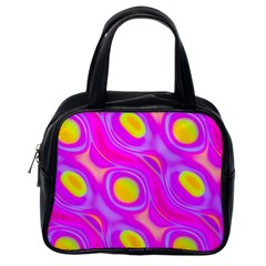 Noise Texture Graphics Generated Classic Handbags (one Side) by Sapixe