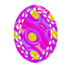 Noise Texture Graphics Generated Ornament (oval Filigree) by Sapixe