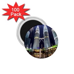 New Years Eve Petronas Towers Kuala Lumpur Malaysia 1 75  Magnets (100 Pack)  by Sapixe