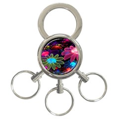 Nice 3d Flower 3-ring Key Chains by Sapixe