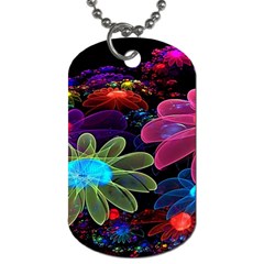 Nice 3d Flower Dog Tag (one Side) by Sapixe