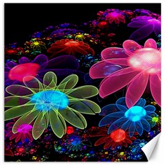 Nice 3d Flower Canvas 16  X 16  