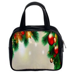 Ornament Christmast Pattern Classic Handbags (2 Sides) by Sapixe