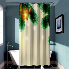 Ornament Christmast Pattern Shower Curtain 36  X 72  (stall)  by Sapixe