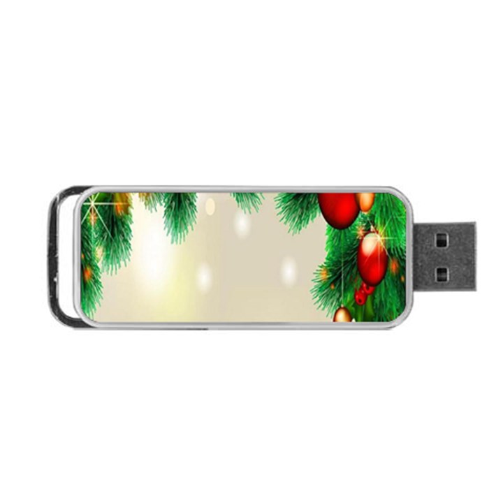 Ornament Christmast Pattern Portable USB Flash (One Side)