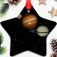 Outer Space Planets Solar System Ornament (star) by Sapixe