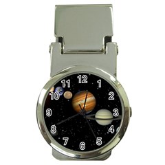 Outer Space Planets Solar System Money Clip Watches by Sapixe