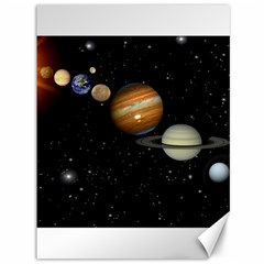 Outer Space Planets Solar System Canvas 36  X 48   by Sapixe