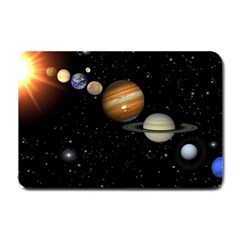 Outer Space Planets Solar System Small Doormat  by Sapixe