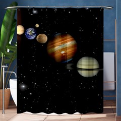 Outer Space Planets Solar System Shower Curtain 60  X 72  (medium)  by Sapixe