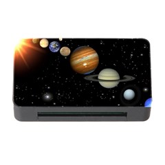 Outer Space Planets Solar System Memory Card Reader With Cf by Sapixe