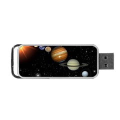 Outer Space Planets Solar System Portable Usb Flash (one Side) by Sapixe