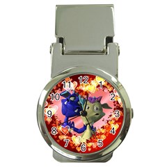 Ove Hearts Cute Valentine Dragon Money Clip Watches by Sapixe