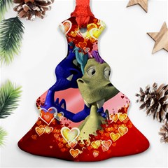 Ove Hearts Cute Valentine Dragon Ornament (christmas Tree)  by Sapixe