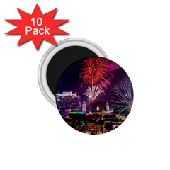 New Year New Year’s Eve In Salzburg Austria Holiday Celebration Fireworks 1 75  Magnets (10 Pack)  by Sapixe