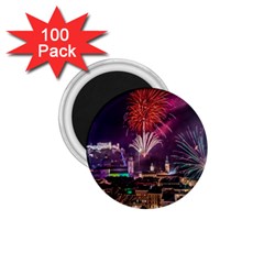 New Year New Year’s Eve In Salzburg Austria Holiday Celebration Fireworks 1 75  Magnets (100 Pack)  by Sapixe