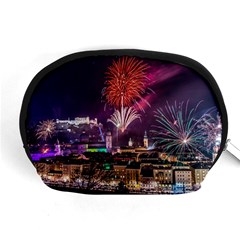 New Year New Year’s Eve In Salzburg Austria Holiday Celebration Fireworks Accessory Pouches (medium)  by Sapixe