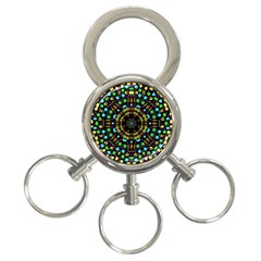 Liven Up In Love Light And Sun 3-ring Key Chains by pepitasart