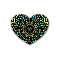 Liven Up In Love Light And Sun Heart Coaster (4 Pack)  by pepitasart