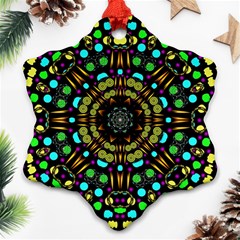 Liven Up In Love Light And Sun Ornament (snowflake) by pepitasart