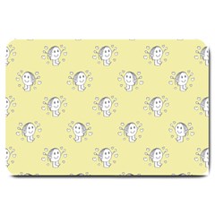 Cute Kids Drawing Motif Pattern Large Doormat  by dflcprints