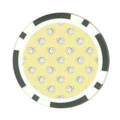 Cute Kids Drawing Motif Pattern Poker Chip Card Guard by dflcprints