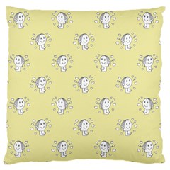 Cute Kids Drawing Motif Pattern Large Cushion Case (one Side) by dflcprints