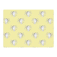 Cute Kids Drawing Motif Pattern Double Sided Flano Blanket (mini)  by dflcprints