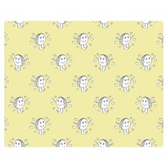 Cute Kids Drawing Motif Pattern Double Sided Flano Blanket (medium)  by dflcprints