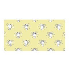 Cute Kids Drawing Motif Pattern Satin Wrap by dflcprints