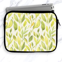 Green Leaves Nature Patter Apple Ipad 2/3/4 Zipper Cases by paulaoliveiradesign