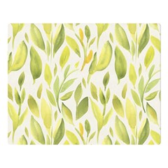 Green Leaves Nature Patter Double Sided Flano Blanket (large)  by paulaoliveiradesign