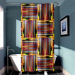 Artwork By Patrick-squares-3 Shower Curtain 36  X 72  (stall)  by ArtworkByPatrick