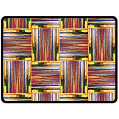 Artwork By Patrick-squares-3 Double Sided Fleece Blanket (large)  by ArtworkByPatrick