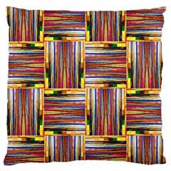 Artwork By Patrick-squares-3 Large Flano Cushion Case (one Side) by ArtworkByPatrick