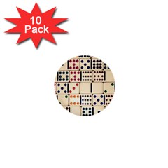 Old Domino Stones 1  Mini Buttons (10 Pack)  by Sapixe