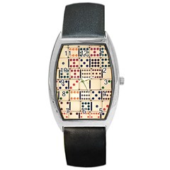 Old Domino Stones Barrel Style Metal Watch by Sapixe