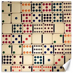 Old Domino Stones Canvas 12  X 12   by Sapixe