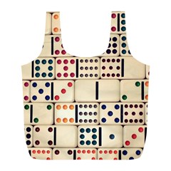 Old Domino Stones Full Print Recycle Bags (l)  by Sapixe