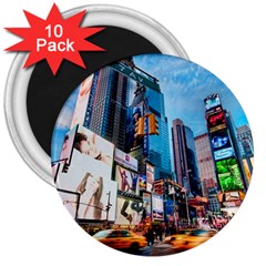 New York City 3  Magnets (10 Pack)  by Sapixe