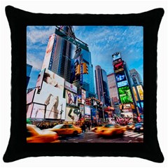 New York City Throw Pillow Case (black) by Sapixe