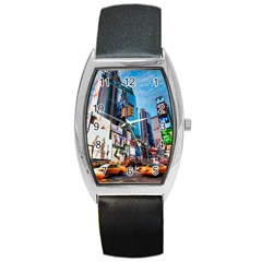 New York City Barrel Style Metal Watch by Sapixe