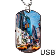 New York City Dog Tag Usb Flash (one Side) by Sapixe